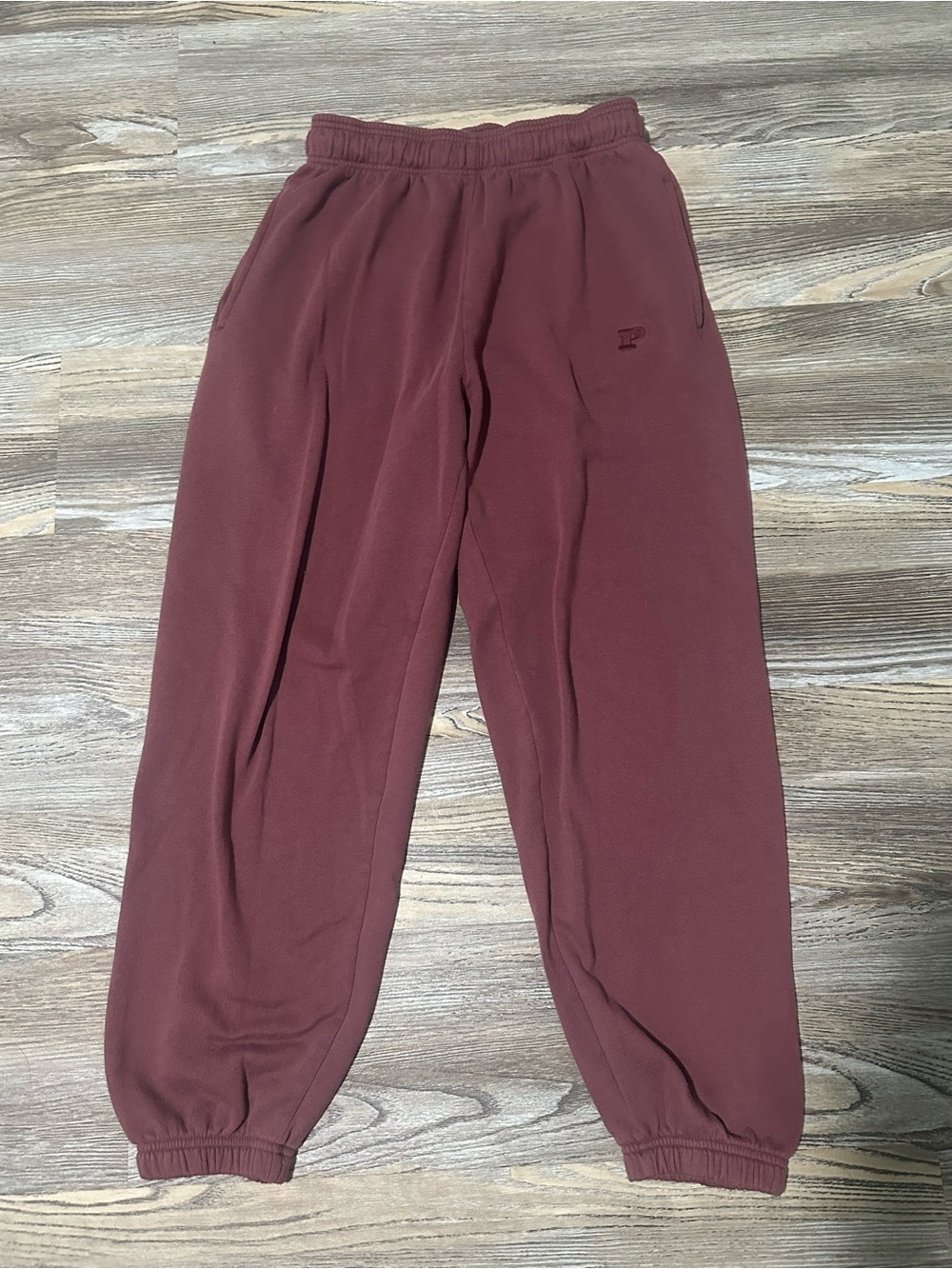 PINK Victoria's Secret Maroon Cozy Joggers